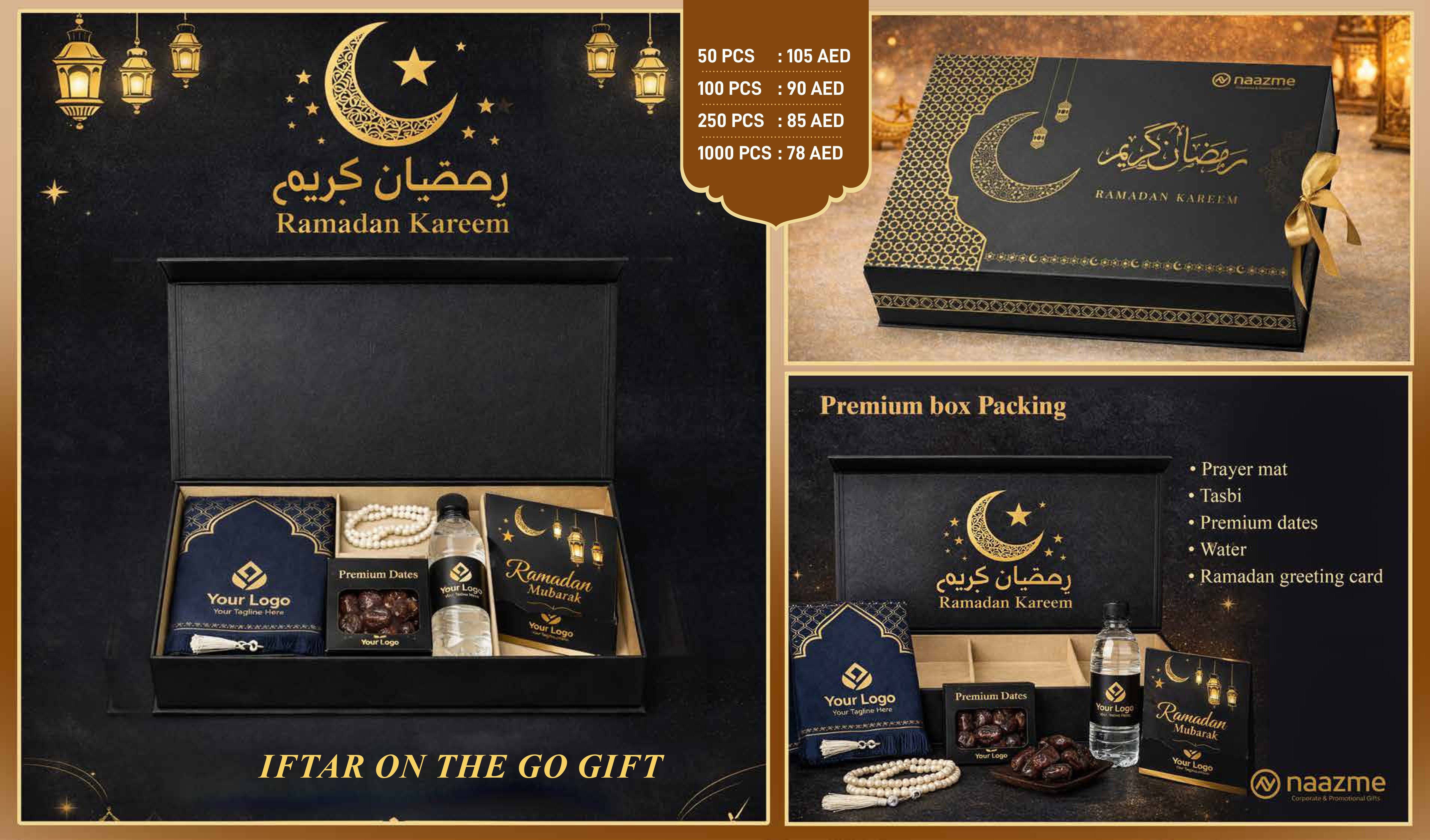 Iftar on the Go - Practical Ramadan Gift Set | Essential Prayer & Date Kit