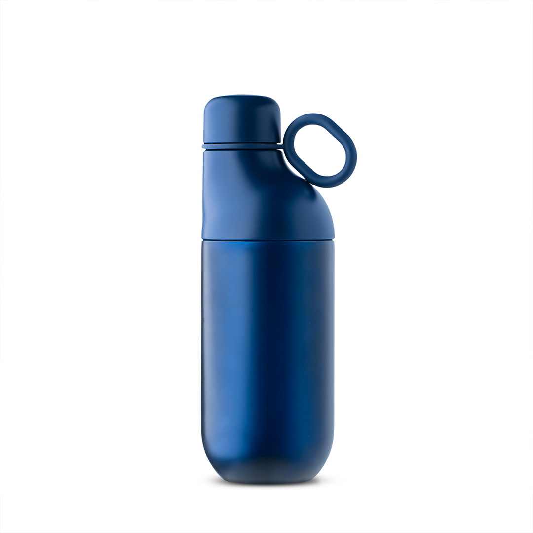 HOOKIPA – Smart Sustainable 2-in-1 Hydration Set with 500ml Bottle & 330ml Tumbler, Recycled Stainless Steel