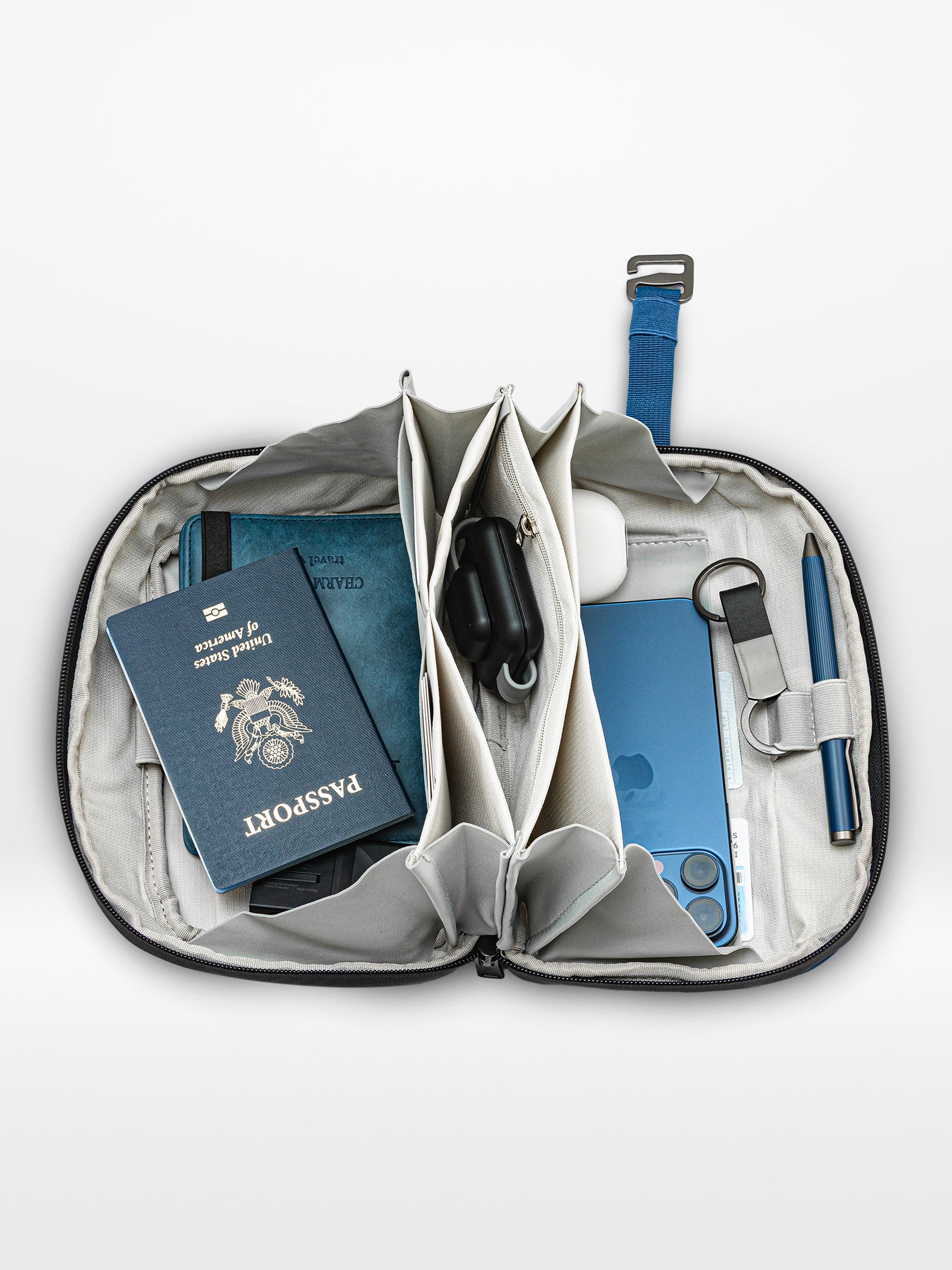 O-Elite Black Waterproof Electronics Organizer Bag