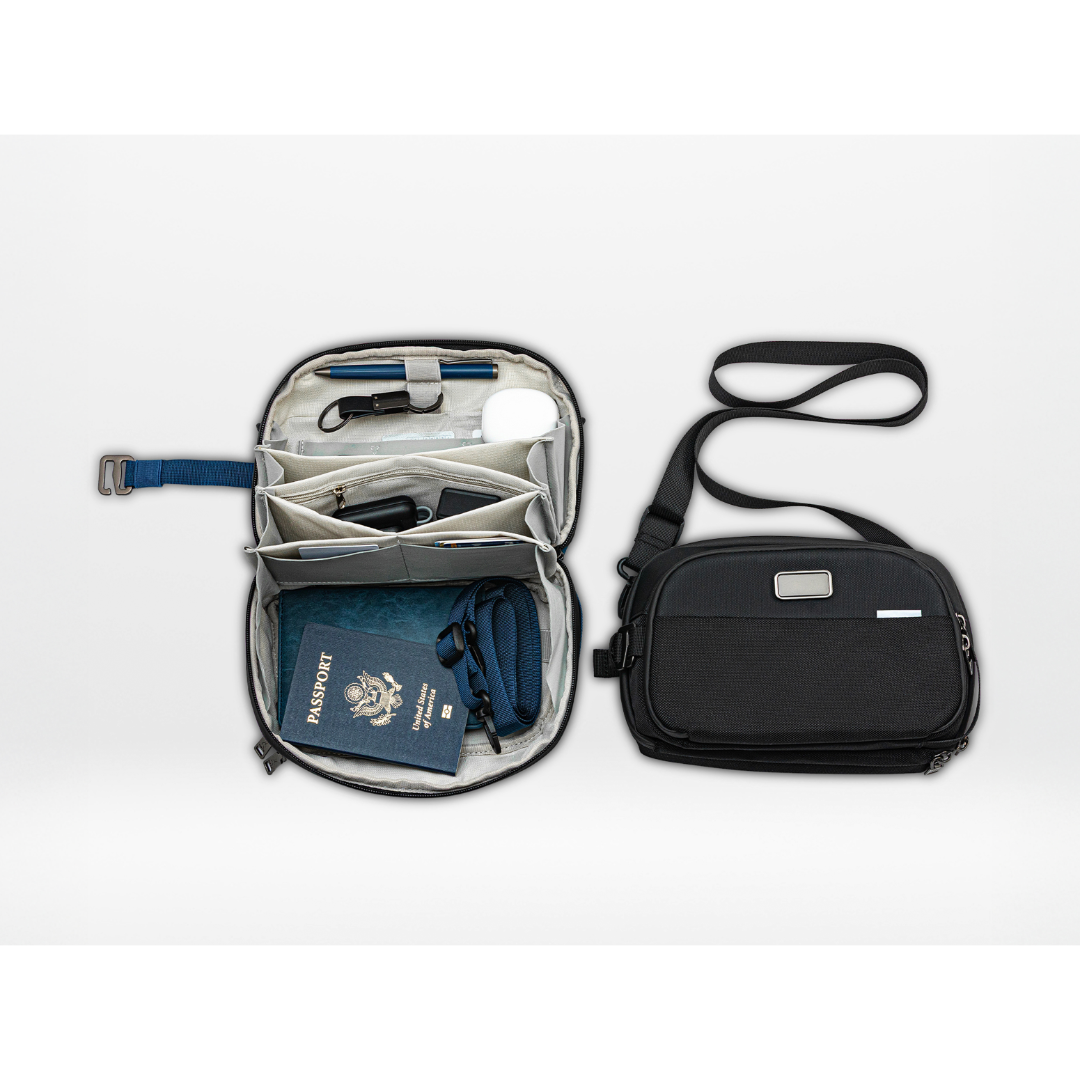 O-Elite Black Waterproof Electronics Organizer Bag
