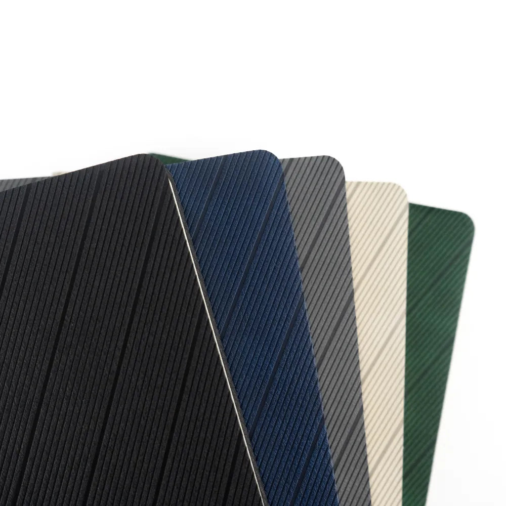 Soft PU Cover Notebooks in A5 Size with Metal Plate Bookmark