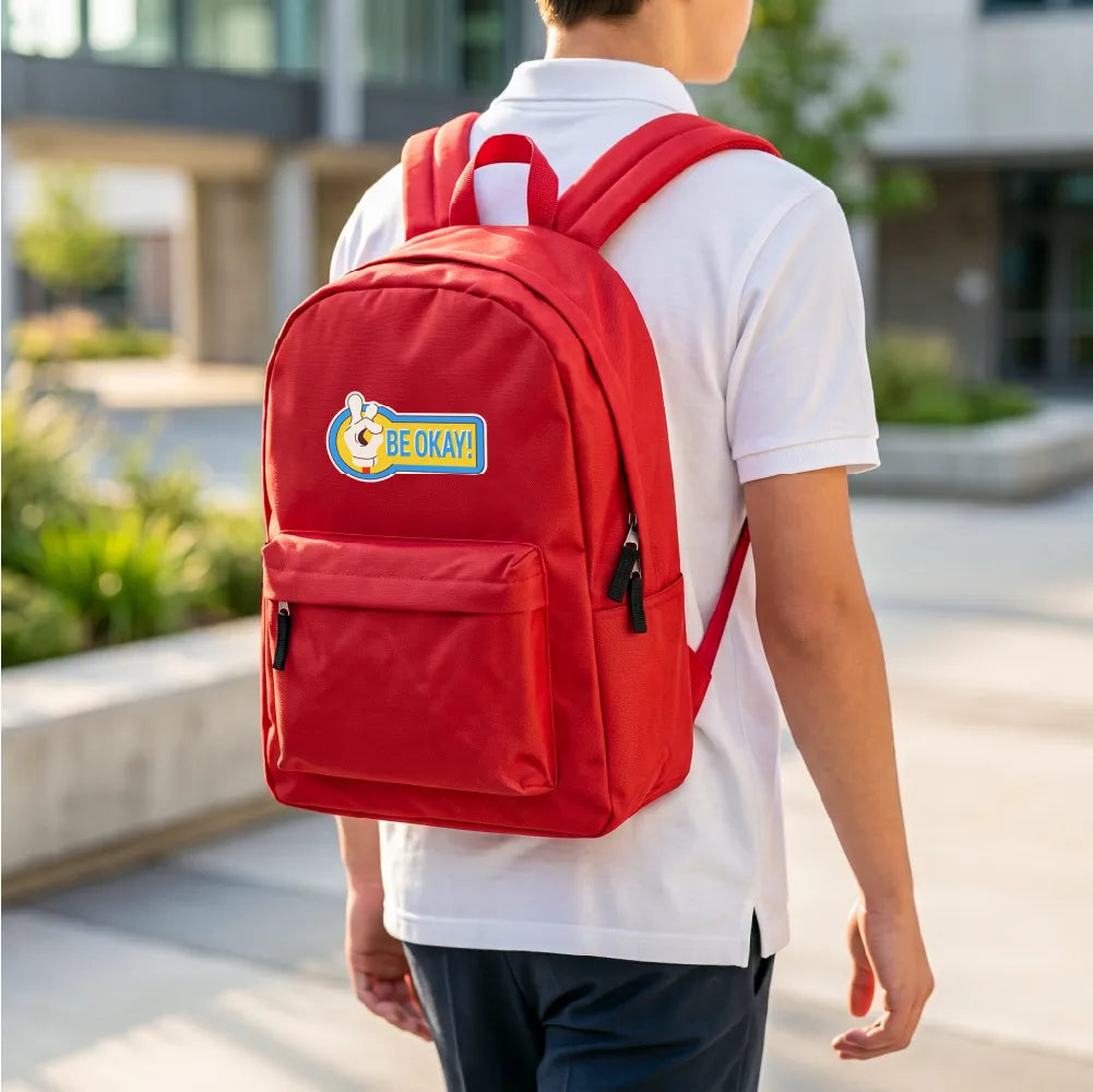 Promotional Backpacks with 2 Zipper Compartments