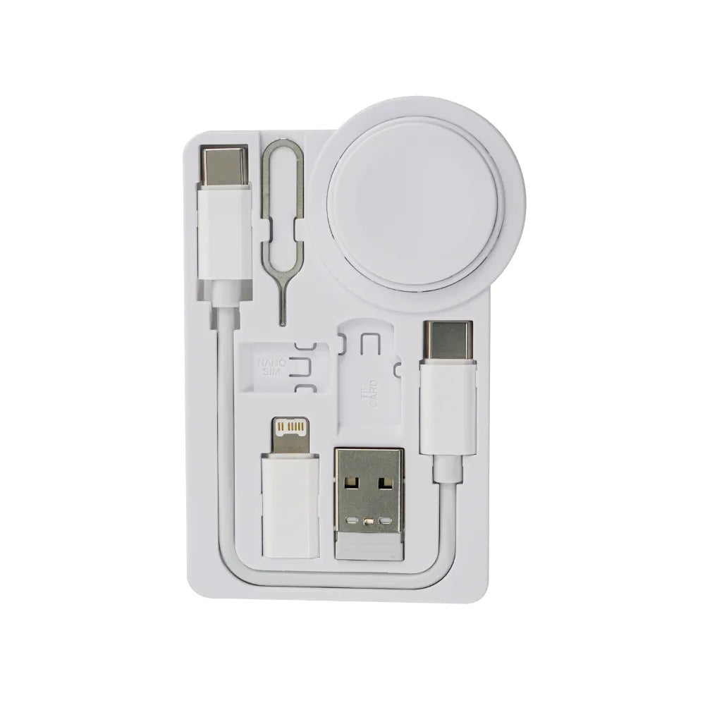 Charging Cable Kit (60W) with iWatch Charging Pad in PU Leather Pouch