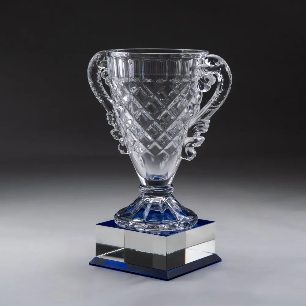 Large Crystal Glass Trophy Cup with Chocolate Gift Edition