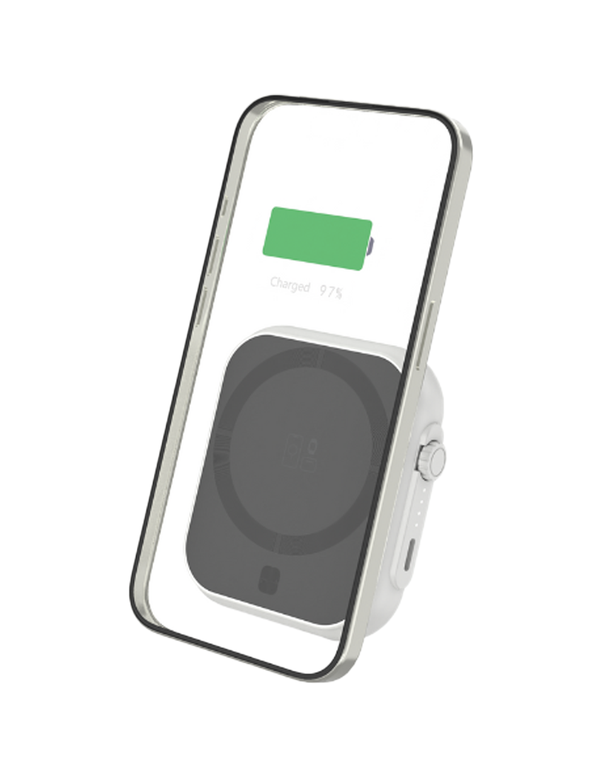 I-POWER : 3-in-1 MagSafe Power Bank - 5000mAh with Smart Charging Technology