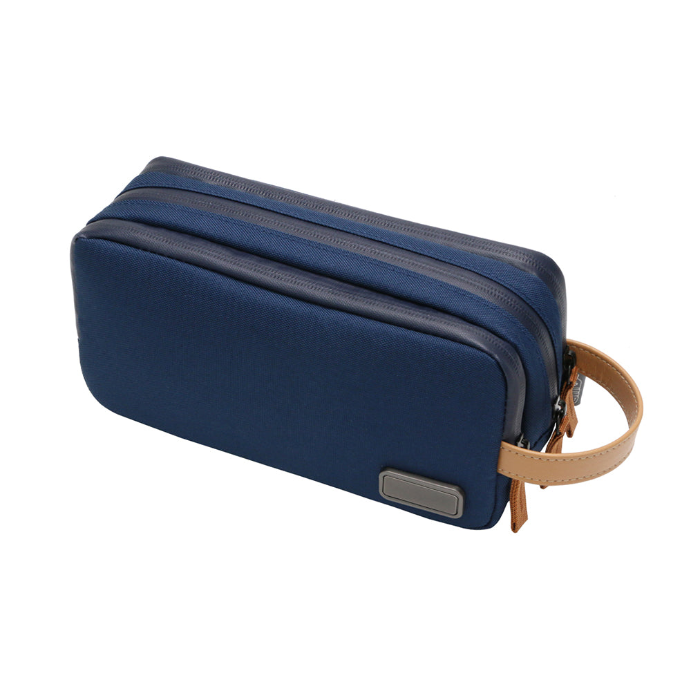 RPET HAMZA – Compact Water-Resistant Travel Pouch with Padded & Mesh Pockets for Organized Tech Accessories