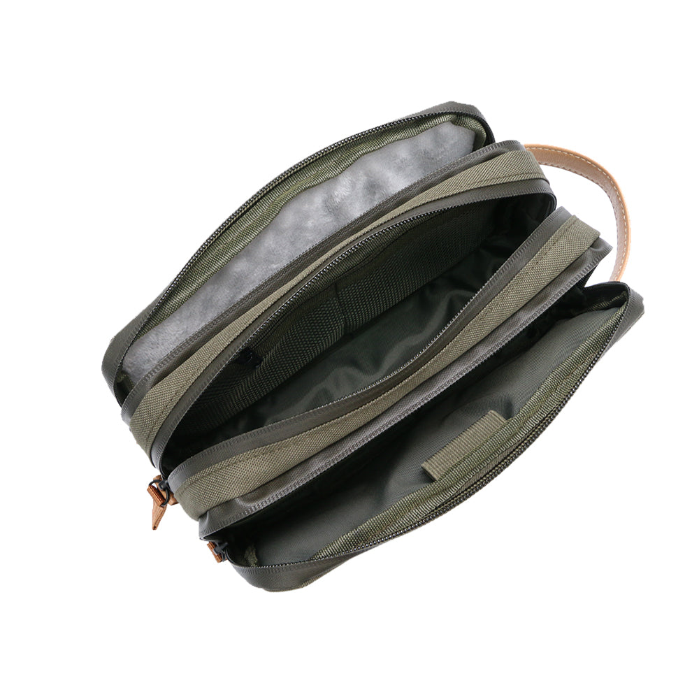 RPET HAMZA – Compact Water-Resistant Travel Pouch with Padded & Mesh Pockets for Organized Tech Accessories
