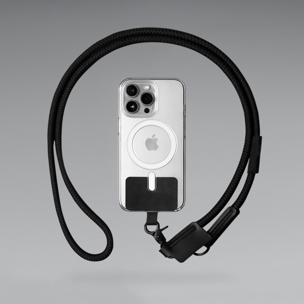 PHONE STRAP – Eco-Friendly Recycled Polyester Phone Holder with Insert Card and 120cm Lanyard