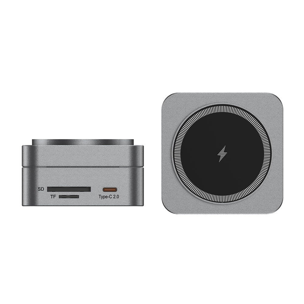 10n1 HUBMAX – Gunmetal 10-in-1 High-Capacity Charging Station with MagSafe Wireless & 100W Type-C Power
