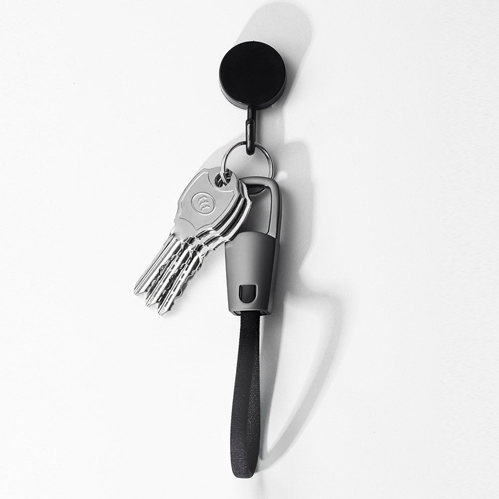 KEYHOLE – Compact Zinc Alloy USB-C to USB-C Cable with 60W Fast Charging, Data Transfer & Stylish Keychain Design