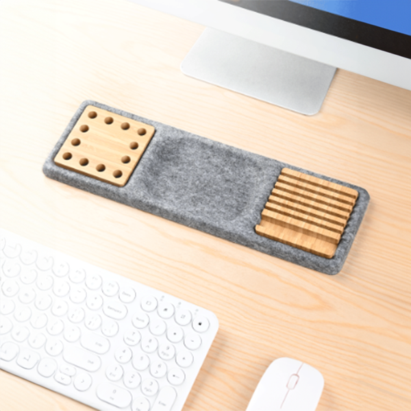 BAMFELT - Eco-Friendly Pen, Phone, and Tray Organizer for Your Desk