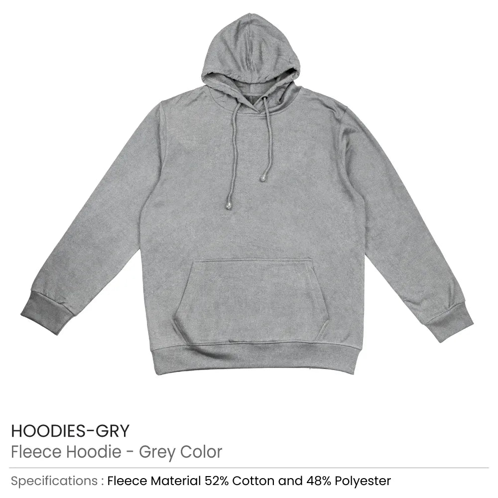 Fleece Hoodies Oversized Pullover in (S to 3XL) Sizes