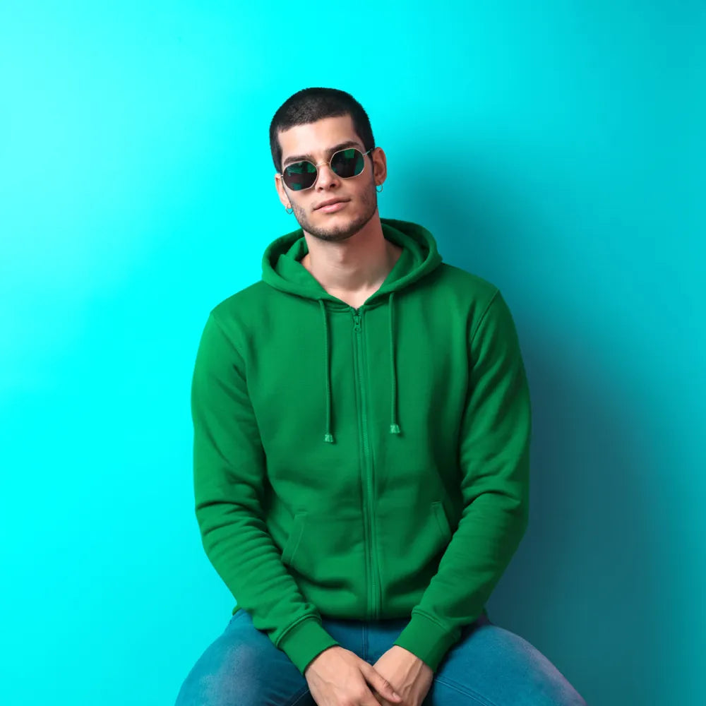 Fleece Hoodies with Zipper in (S to 3XL) Sizes