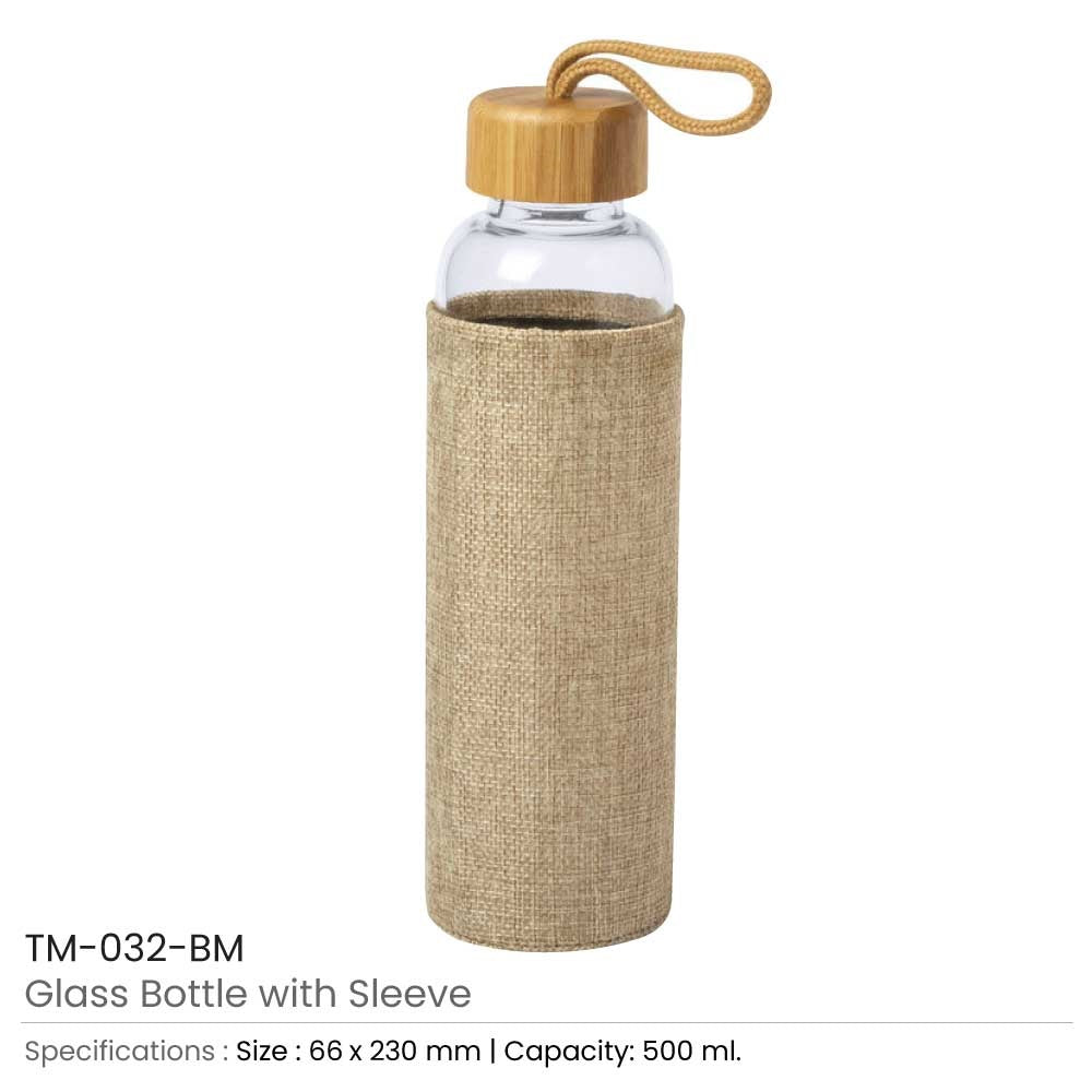 Glass Bottle with Sleeve 500ml