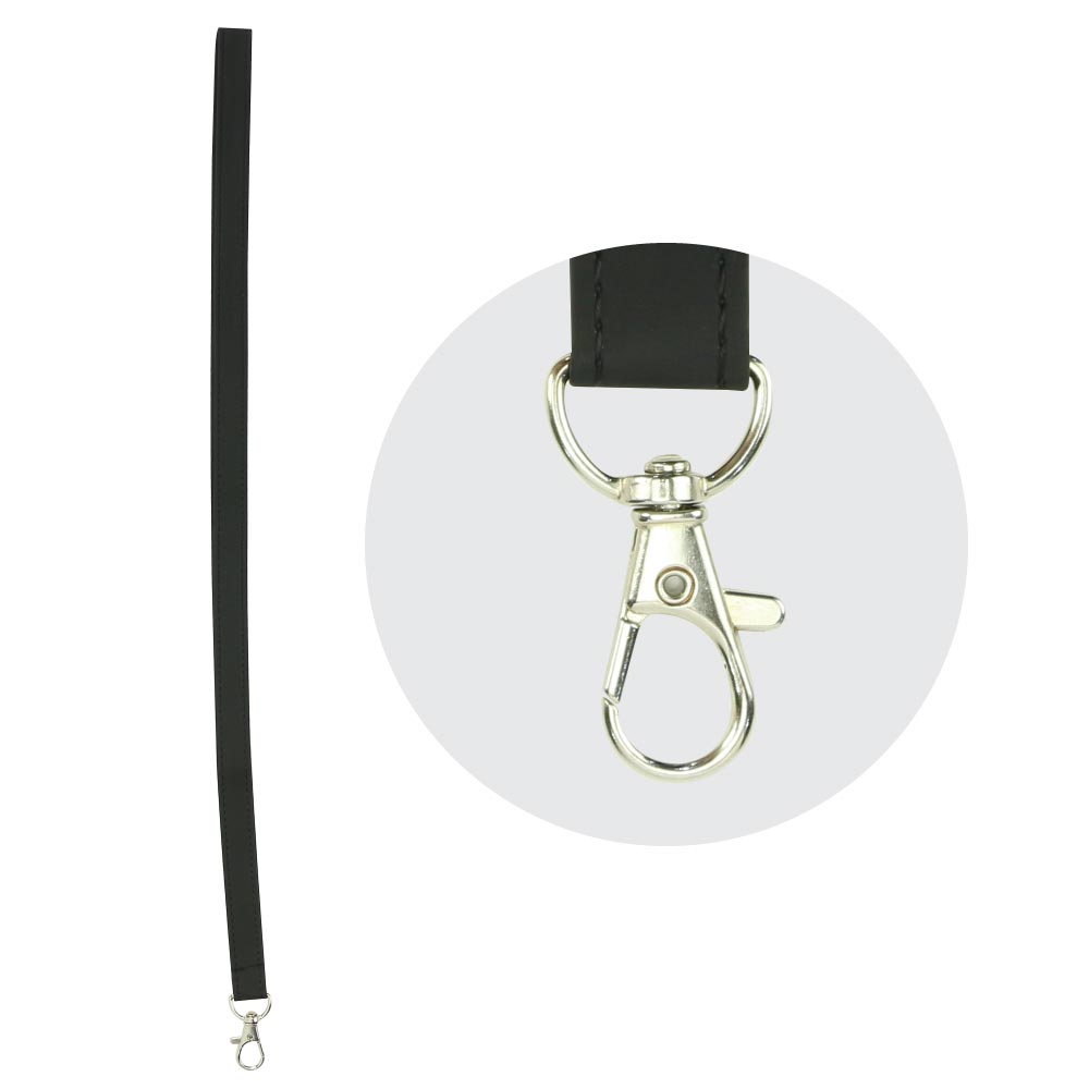 PU Leather Foldable ID Card Holder with Lace & Hook