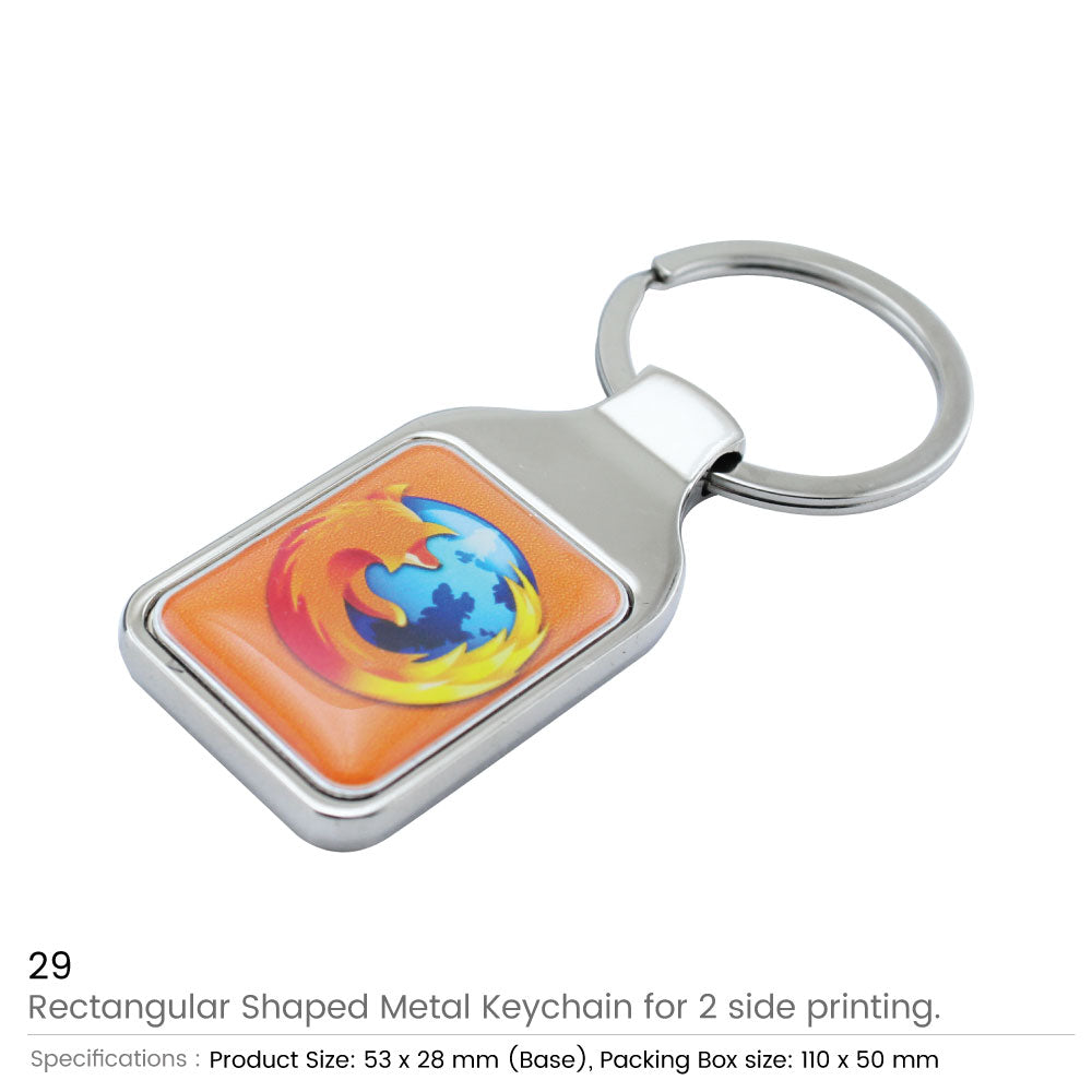 Keychains with 2 Sides Logo