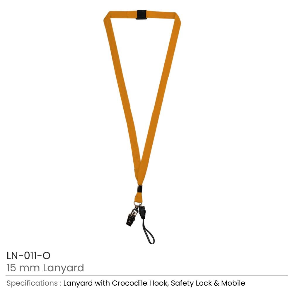 Lanyards with Crocodile Clip, Mobile Holders & Safety Lock