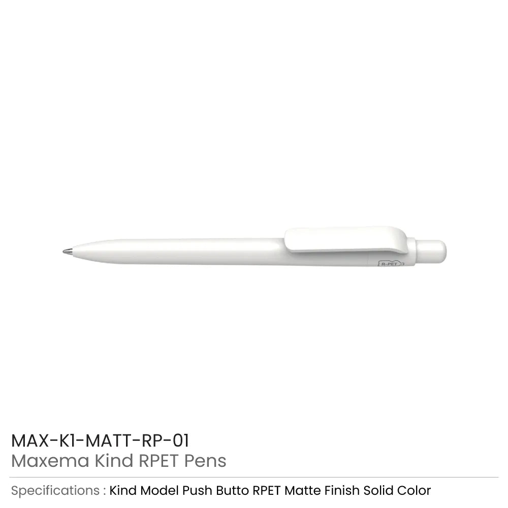 Maxema Kind rPET Pens, Matte Solid Color