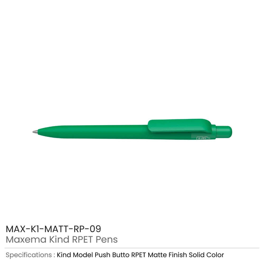 Maxema Kind rPET Pens, Matte Solid Color