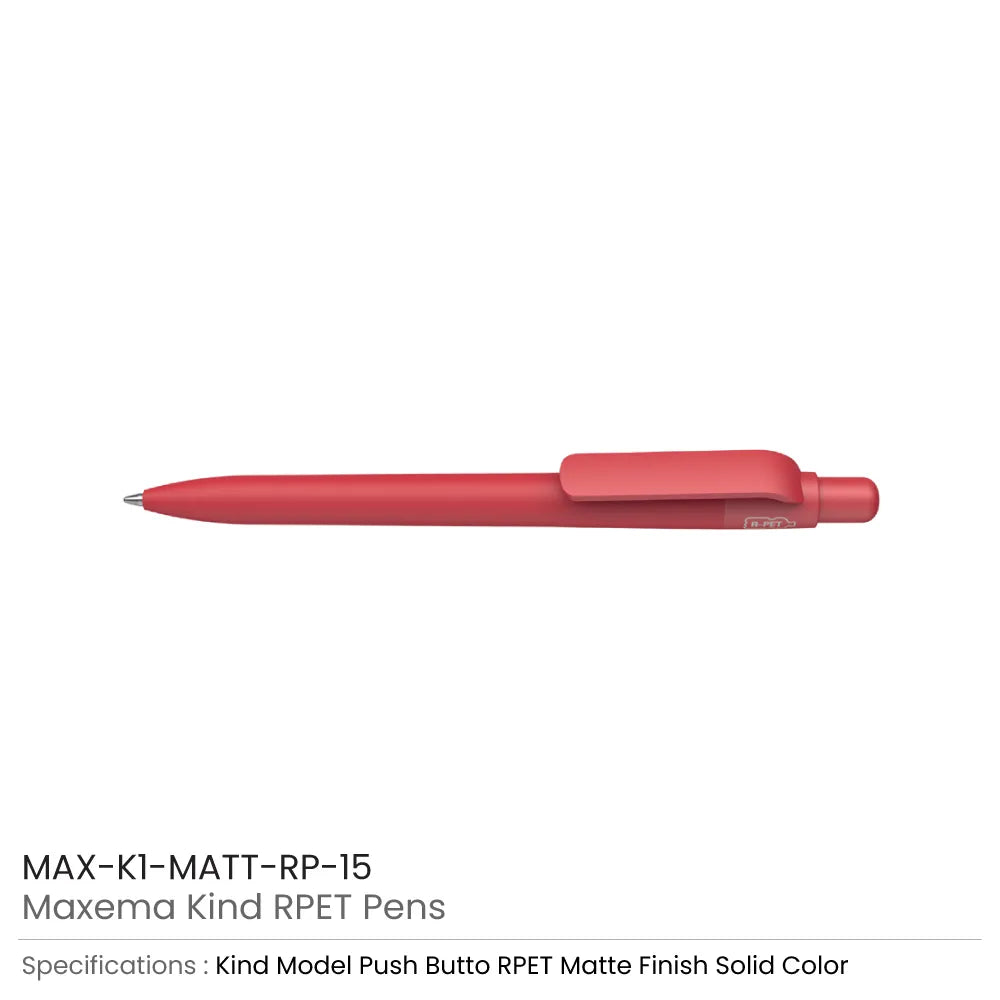 Maxema Kind rPET Pens, Matte Solid Color