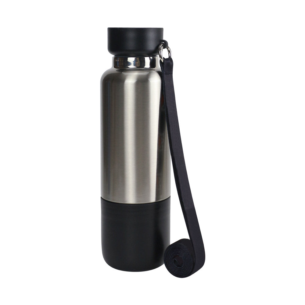 Multi-function SS Bottles, Double Wall, Base Cup, Lanyard, 500ml - Ramadan Gifts