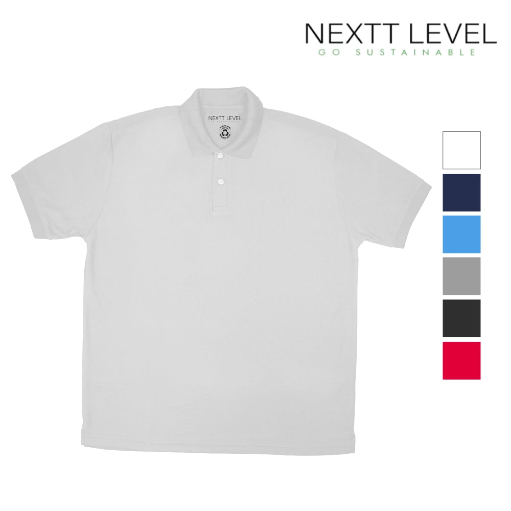 NEXTT LEVEL Polo T-Shirts in 100% Recycled Material