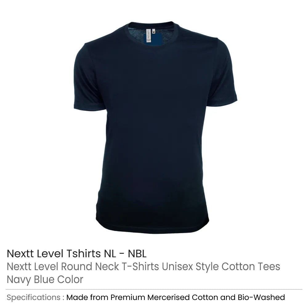 Nextt Level Bio-Washed Round Neck T-Shirts for Men