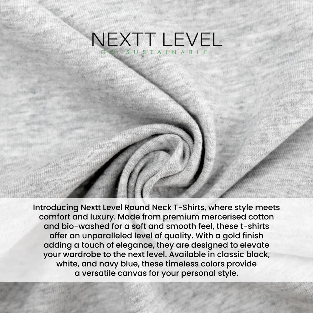 Nextt Level Bio-Washed Round Neck T-Shirts for Men