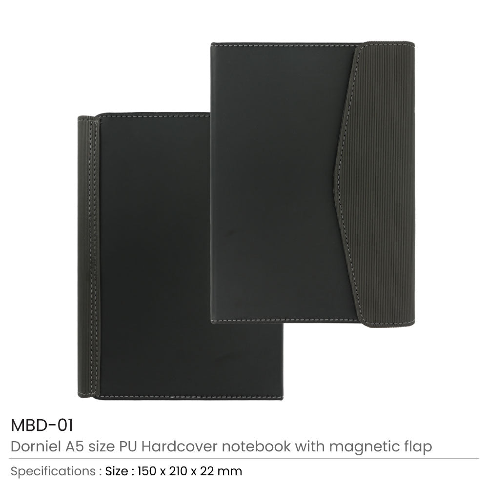 Dorniel A5 Size Notebooks PU Hardcover and Magnetic Flap