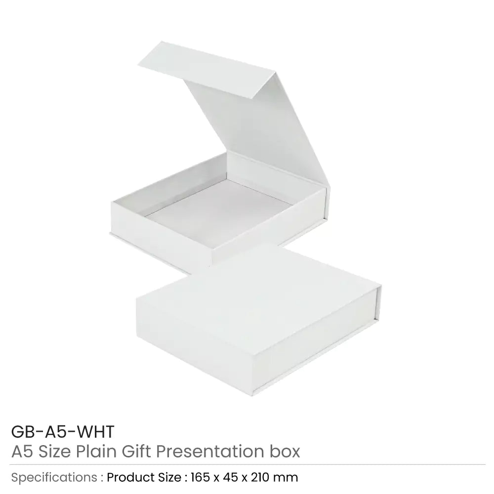 Plain Gift Packaging Box A5 Size with Magnetic Flap