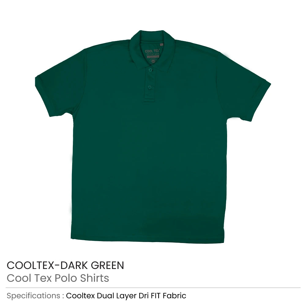 CoolTex Polo Shirts 100% Cotton Material 220GSM