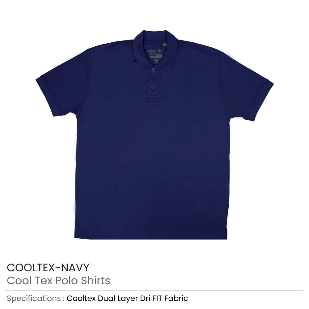 CoolTex Polo Shirts 100% Cotton Material 220GSM