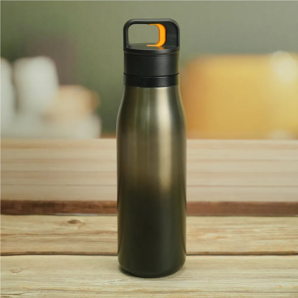 Double Wall SS Bottles with Push Button Opening – 500 ml