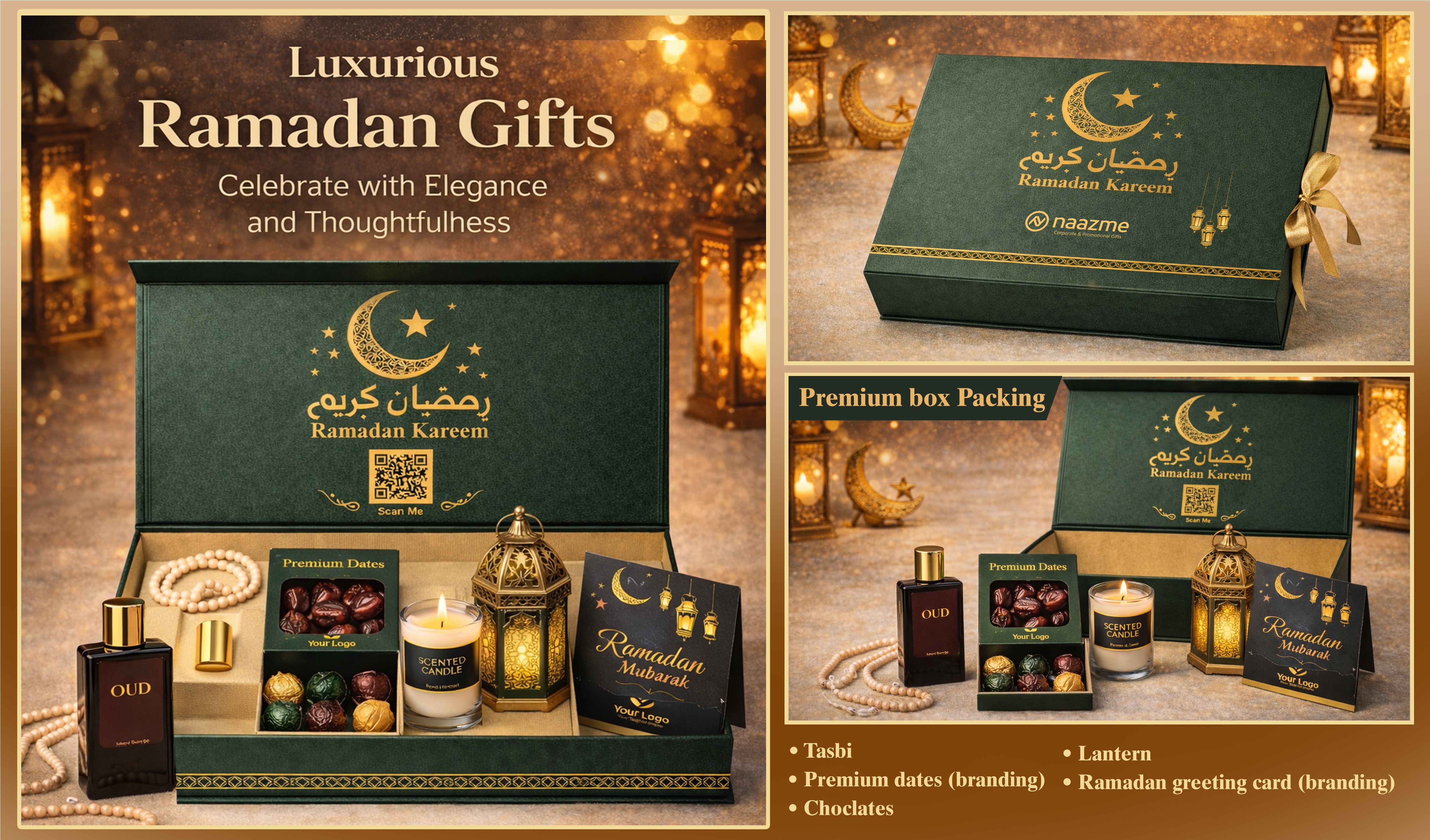 Grandeur Ramadan - Luxury Gift Collection | Forest Green & Gold Edition
