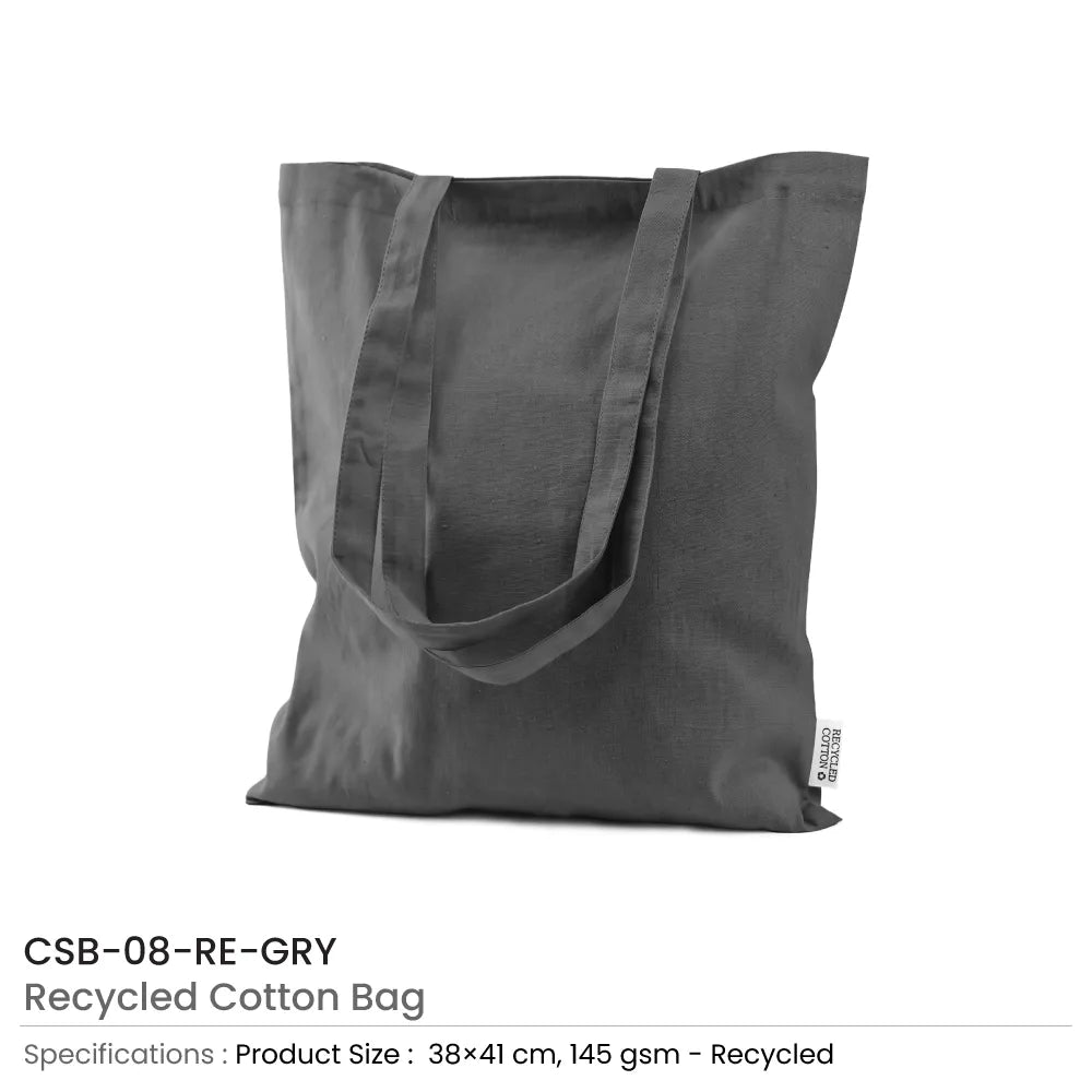 Recycled Cotton Bags, Durable Long Strap