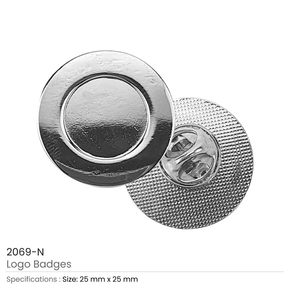 Round Logo Badges with Pin
