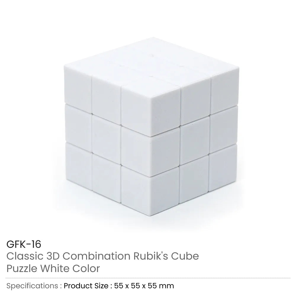 Promotional Rubik's Cube Puzzles White