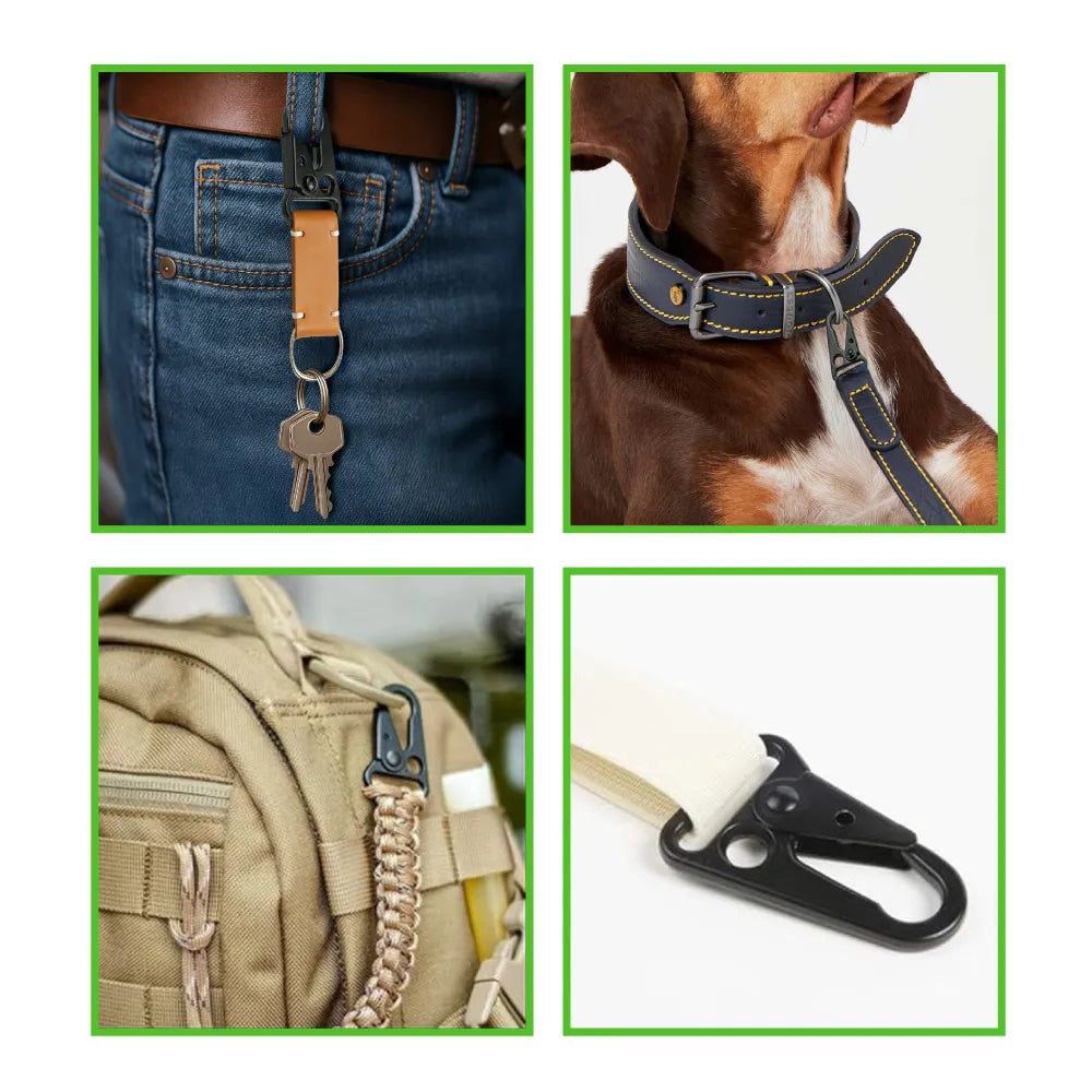 Sling Snap Carabiner Hook in Black Matt Finish