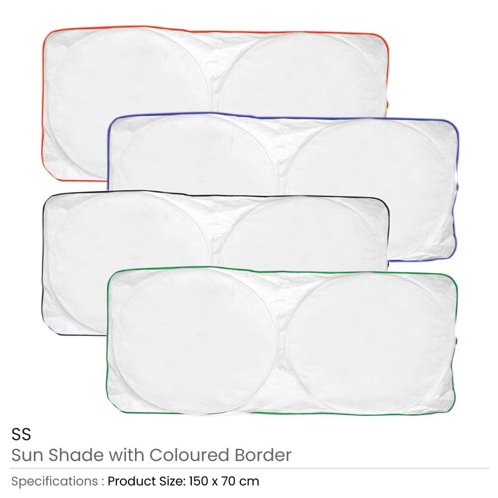Sunshades for Cars in White Tyvek Material