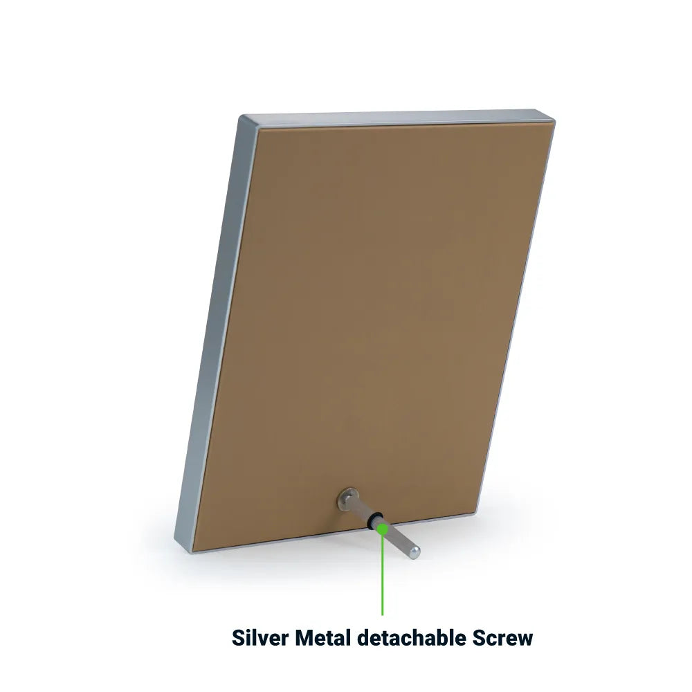 Two-Toned PU Leather Awards with Aluminum Frame & Stand – B5 Size in Luxury Box