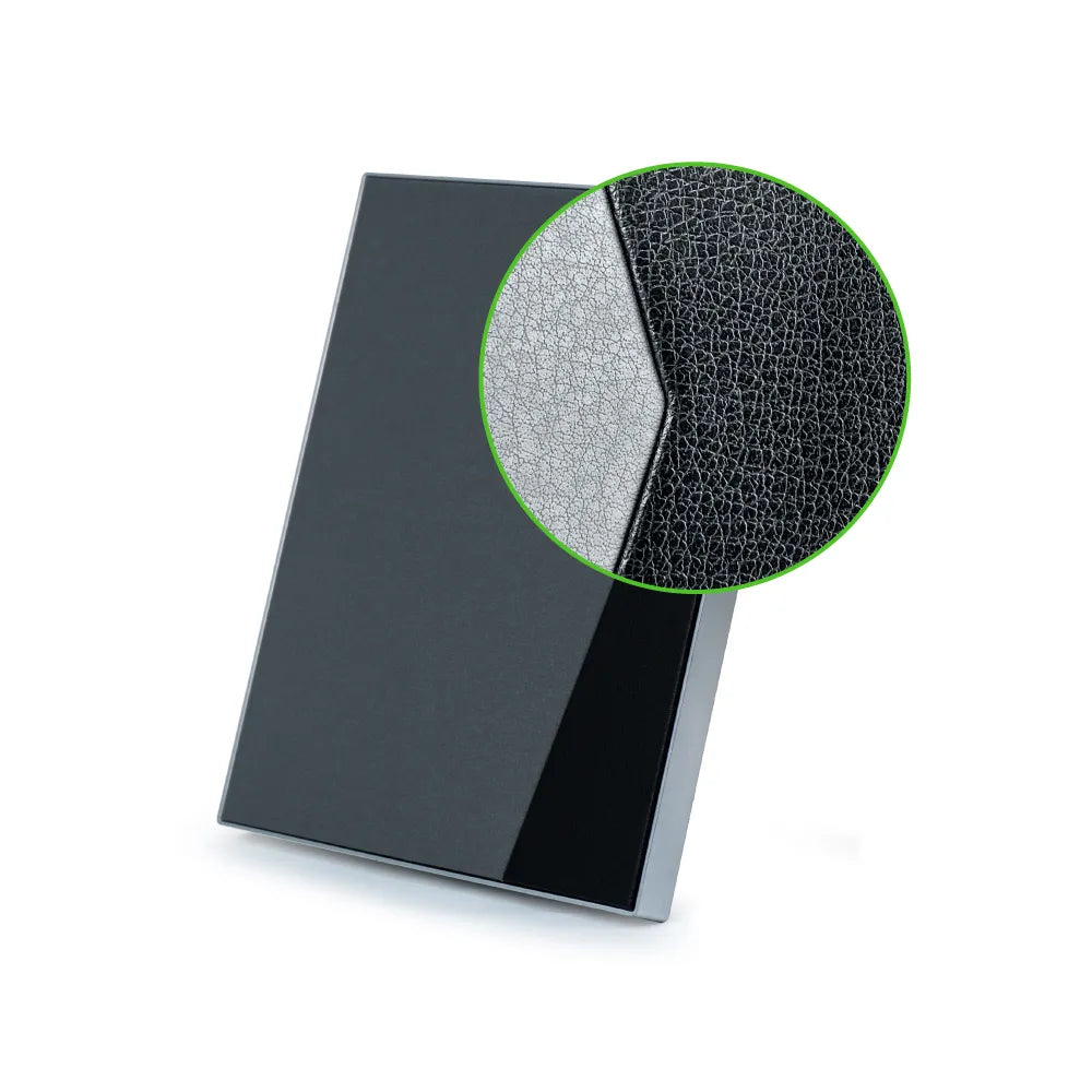 Two-Toned PU Leather Awards with Aluminum Frame & Stand – B5 Size in Luxury Box