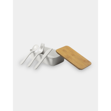 WHEAT LUNCH KIT - Eco-Friendly Reusable Lunch Box with Cutlery Set