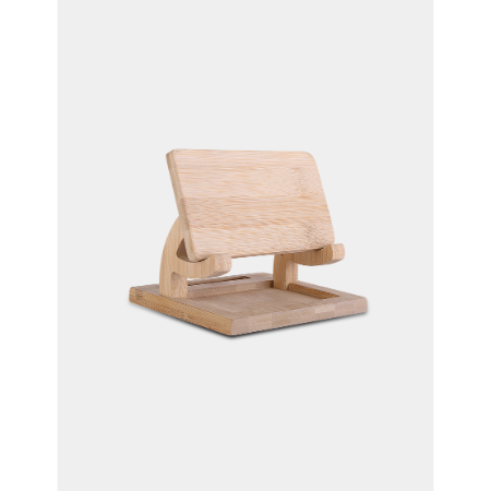 WIRELESS LOUNGE - Bamboo Desktop Organizer with Wireless Charger