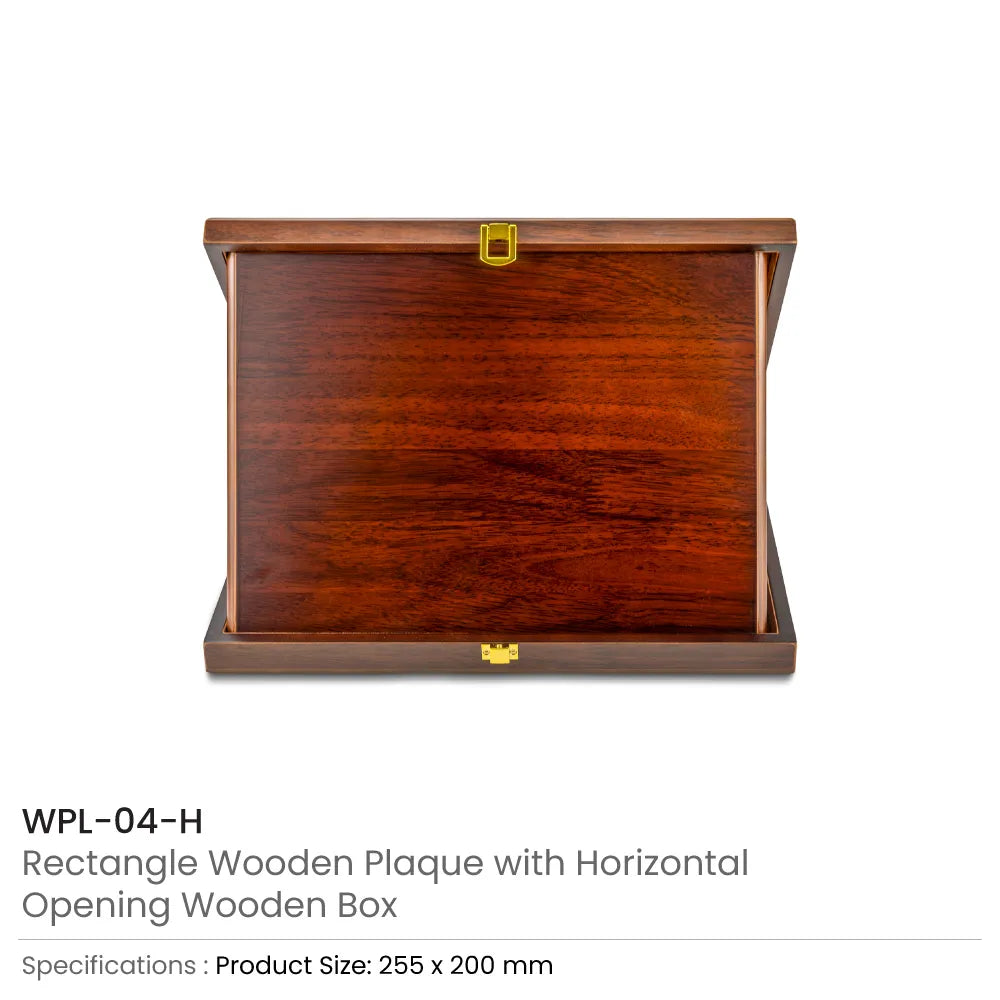 Wooden Plaque – Horizontal with Presentation Box