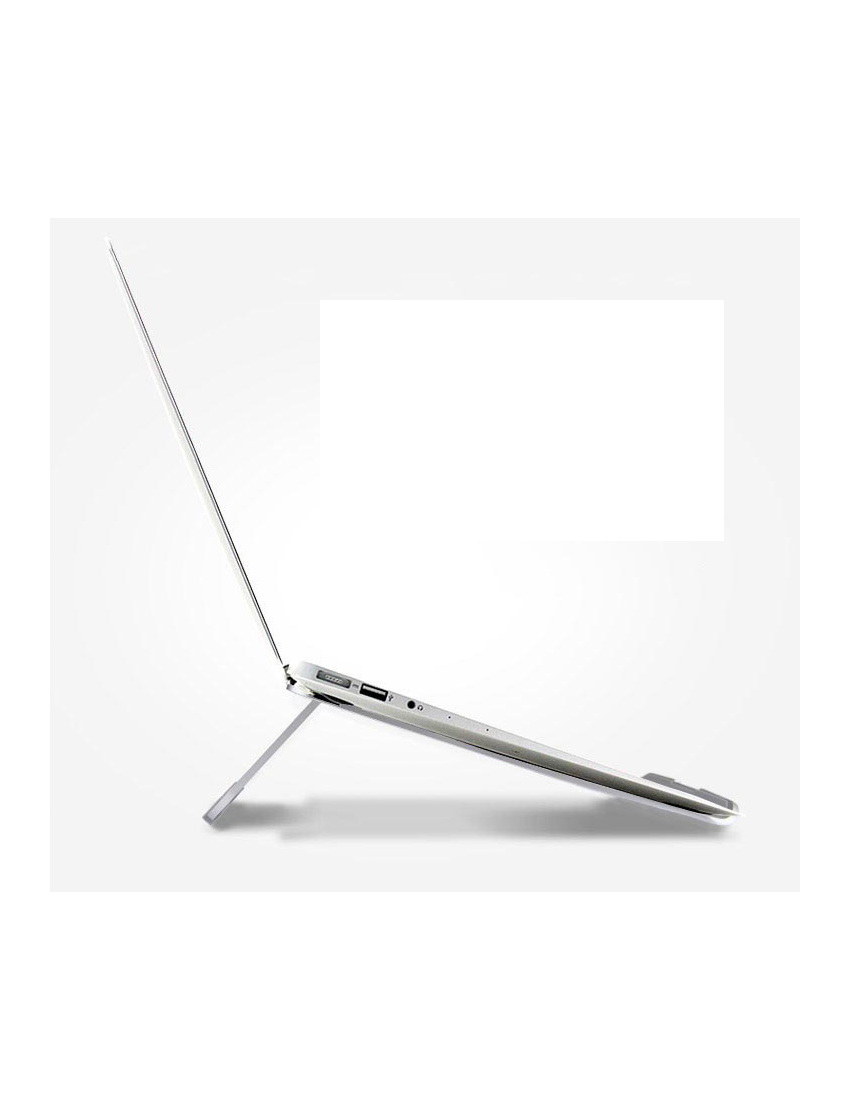 ALU LAPPY HOLDER - Ergonomic Aluminum Laptop Holder with Rubber Pads for Stability