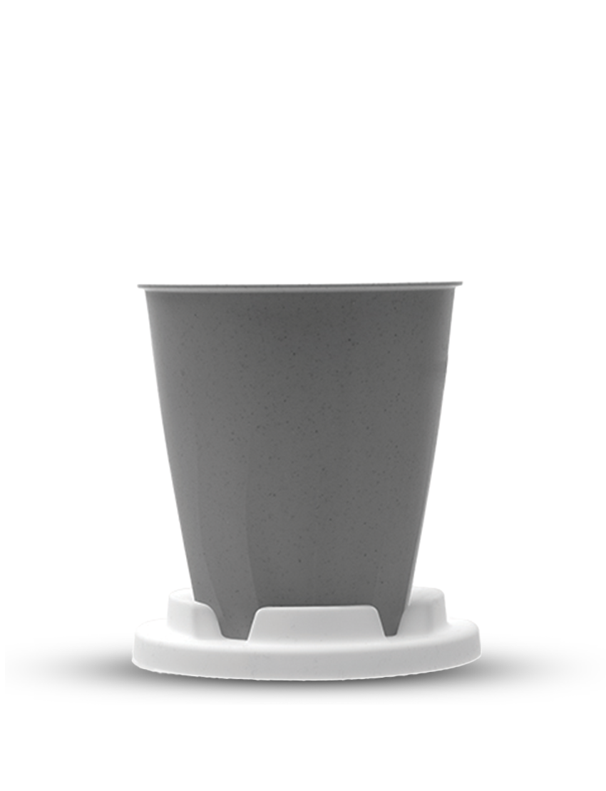 BAMCUP - 350ml Eco-Friendly Bamboo Fiber Drinking Cup with Silicone Cover