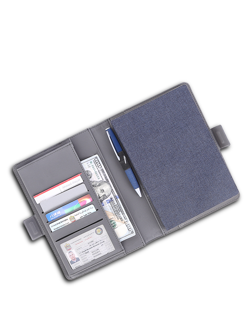 CHARGE NOTE - A5 Wireless Charger Notebook with NFC Technology and 5000mAh Power Bank