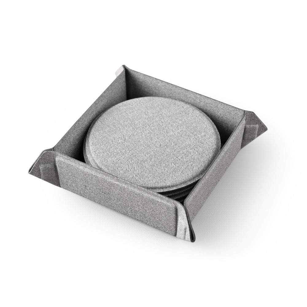 TRAY COASTER - Eco-Friendly Coasters with Stylish Storage Tray