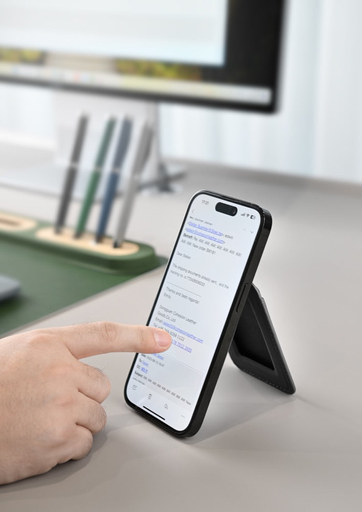 MAG WALLET - Versatile Magnetic Card Holder Wallet with Mobile Stand Functionality