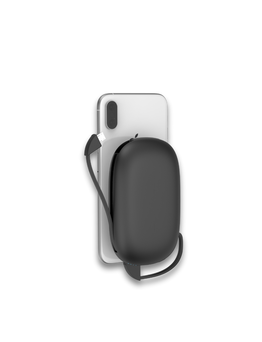 POWER GO PLUS - 10,000mAh Wireless Power Bank with Multi-Charging Cables and LED Indicator